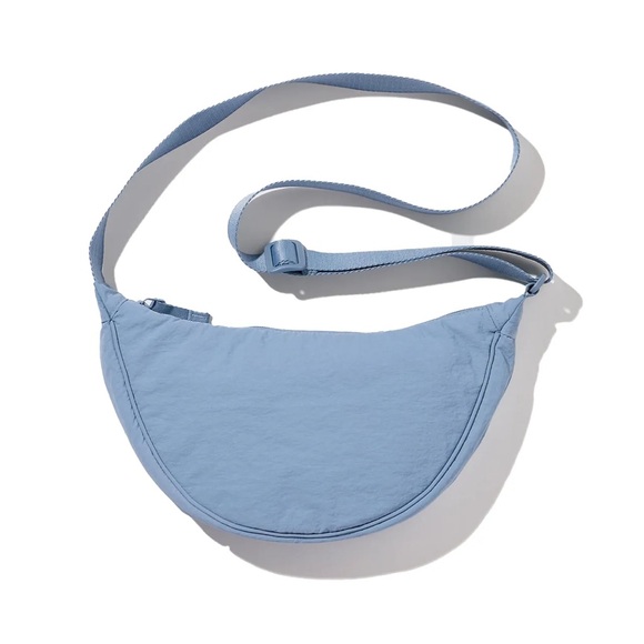 Uniqlo Round Crescent Half Moon Mini Shoulder Crossbody Bag, Blue - Picture 1 of 8